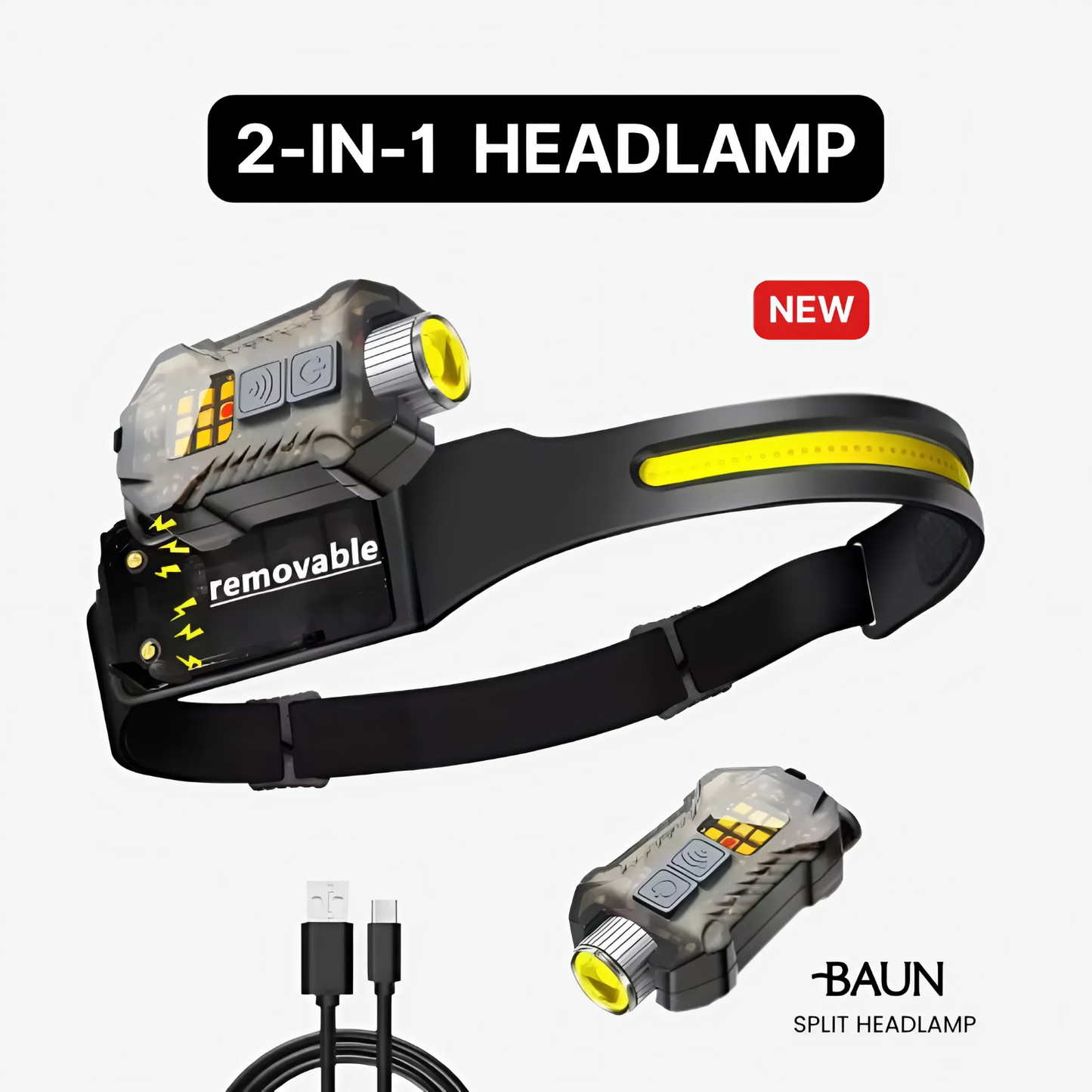 THE SPLIT LED HEADLAMP - BAUN
