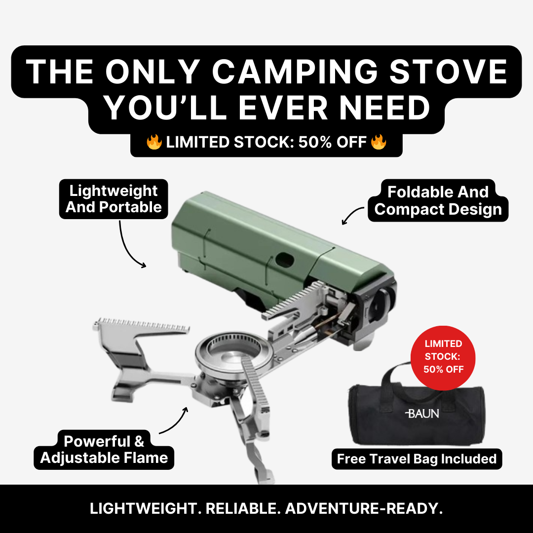 THE ULTIMATE PORTABLE CAMPING STOVE - BAUN!